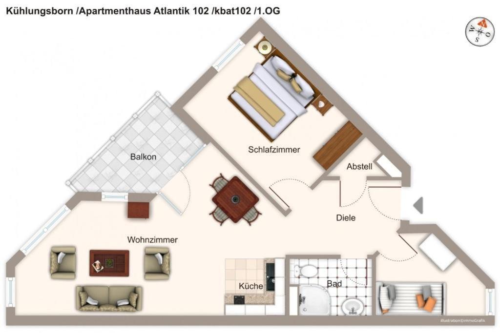 Apartmenthaus Atlantik Apartmenthaus Atlantik 102 Ostseebad Kühlungsborn 外观 照片